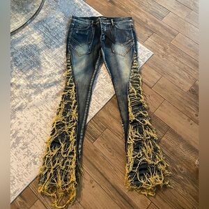 Valabasas Denim Claude Pants Blue Sporco Size 34 In Men Brand New with Tags